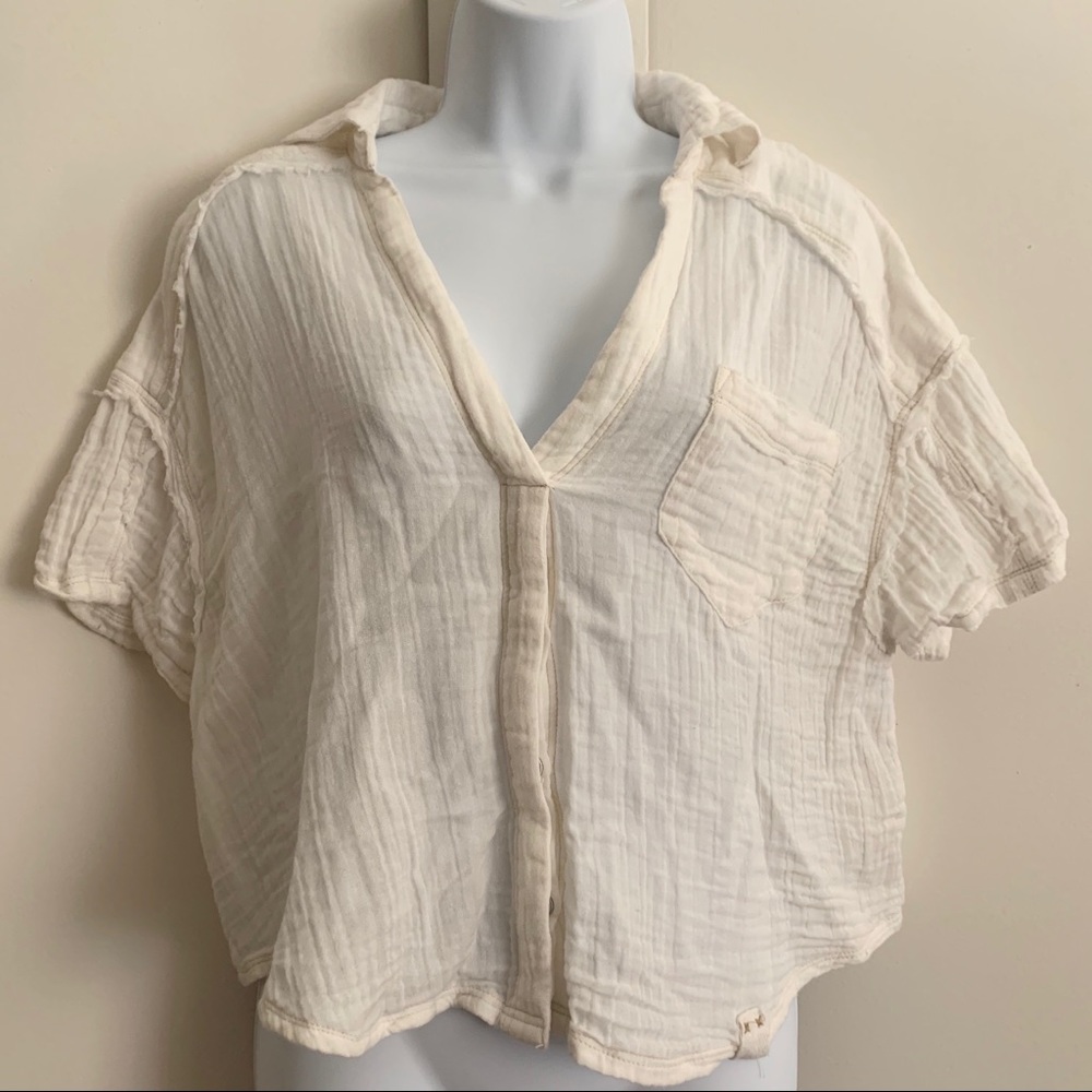 Free people crop shirt